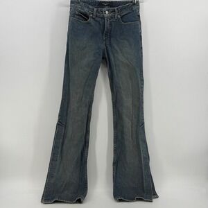 Billy Blues Womens Flare Leg Jeans Blue Medium Wash Stretch Denim Size‎ 29x31.5
